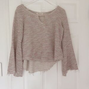 Molly Green Pink and Grey Long Sleeved light sweater